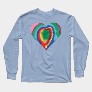 Rainbow Heart Long Sleeve T-Shirt